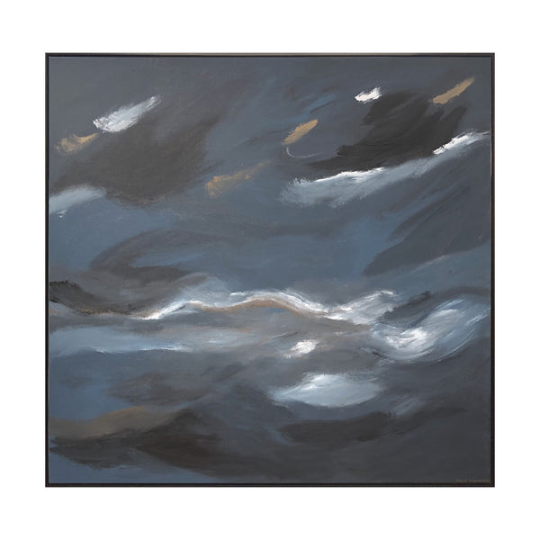 Midnight Wind - CLOUD SERIES 1.55m x 1.55m Italian Linen