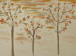 'Autumn Trees' - 1.1m x 0.8m