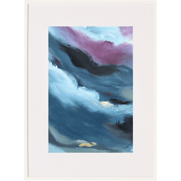 Blue Storm 1V - Framed Print