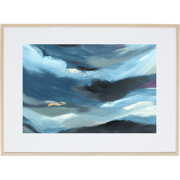 Blue Storm 2H - Framed Print