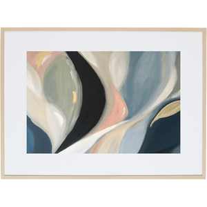 Cascading Lillies 1H - Framed Print