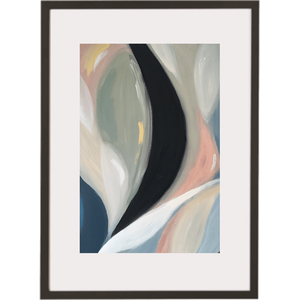 Cascading Lillies 1V - Framed Print