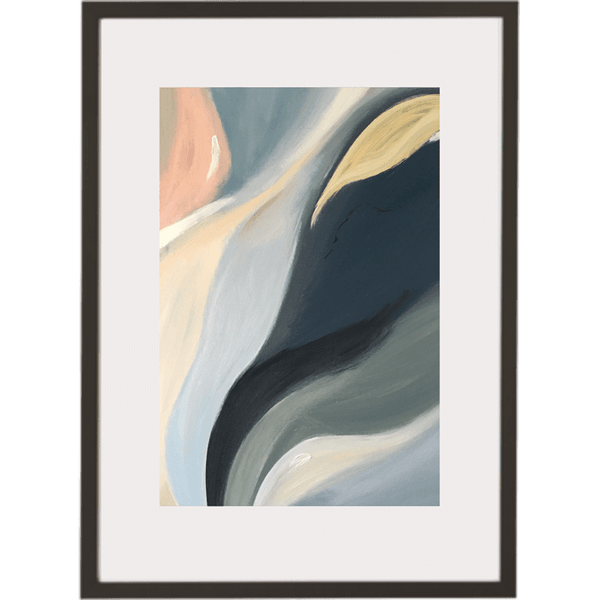 Cascading Lillies 2V - Framed Print