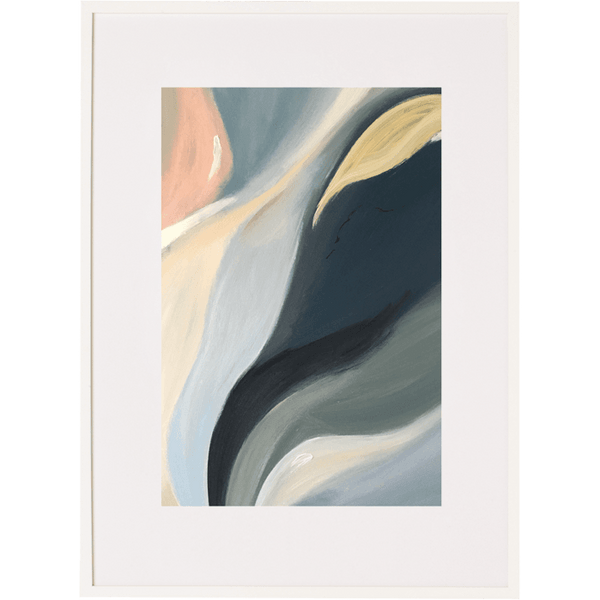 Cascading Lillies 2V - Framed Print