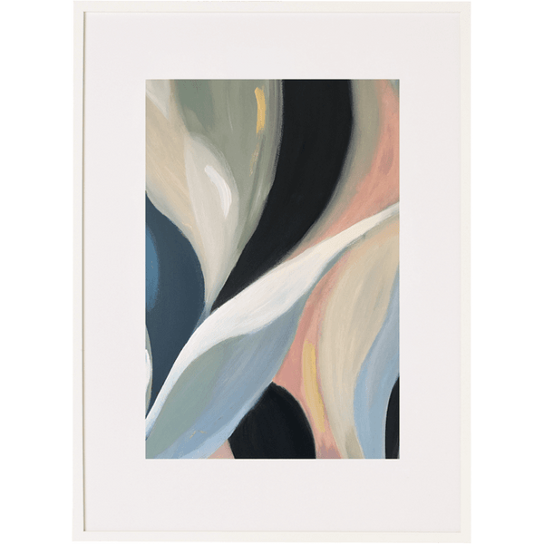 Cascading Lillies 3V - Framed Print