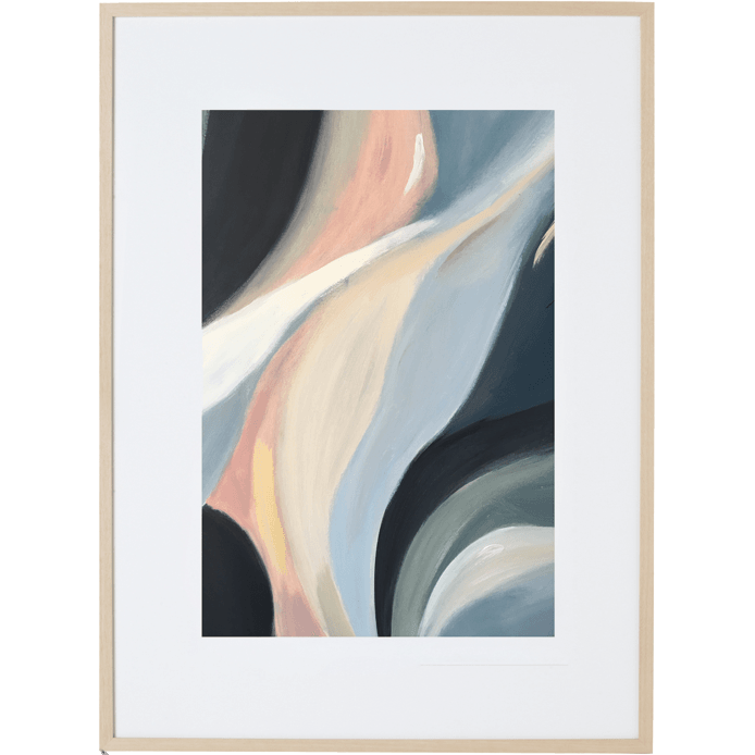 Cascading Lillies 4V - Framed Print