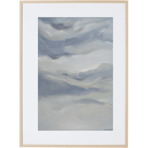 Clouds Passing Through 1V - Framed Print