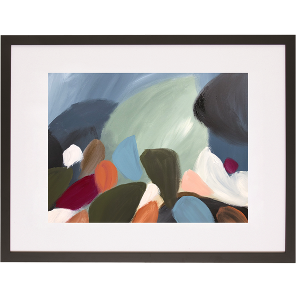 Flowers On The Hill 2H - Framed Print