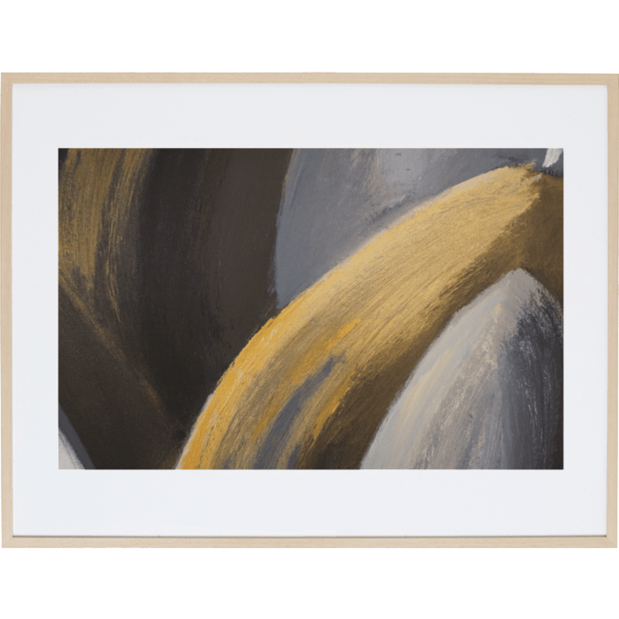 Gold Magnolia 1H - Framed Print