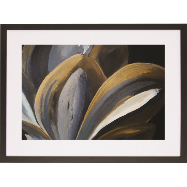 Gold Magnolia 3H Framed Print