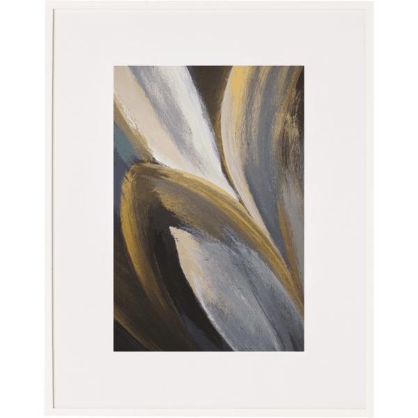 Gold Magnolia 4V Framed Print