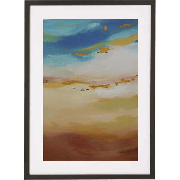 Golden Land 2V - Framed Print