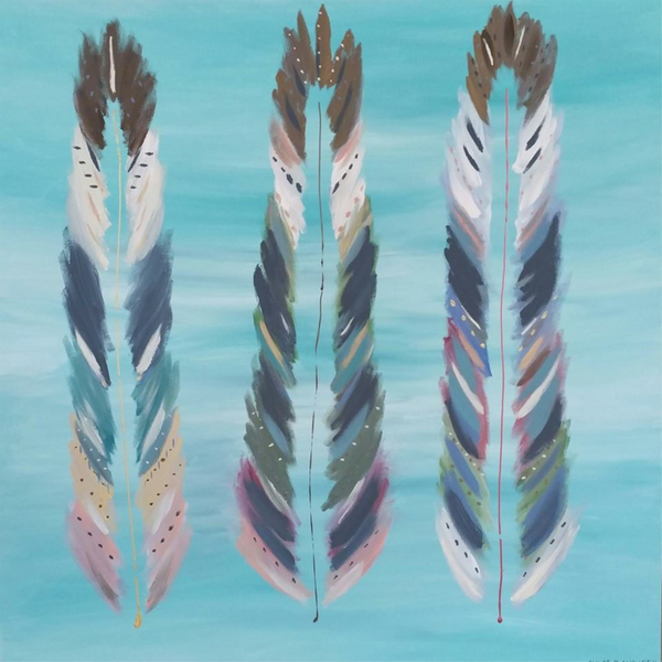 SALE Feathers for Life - 1.2m x 1.2m