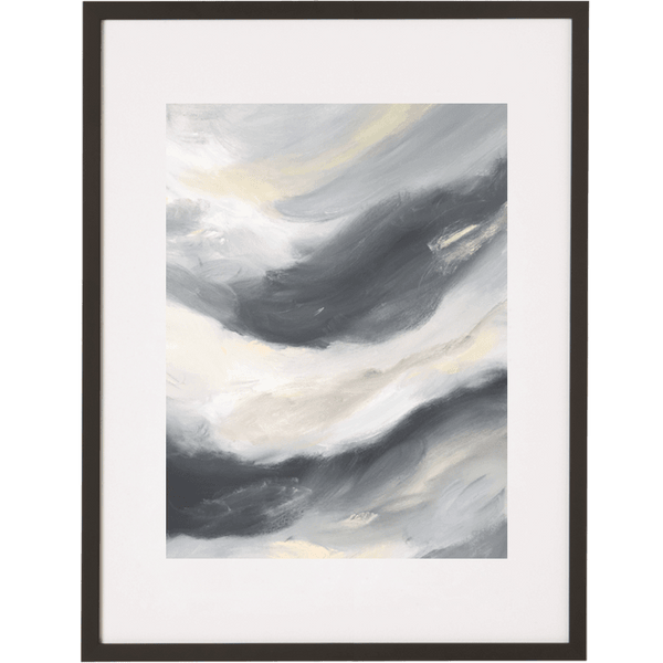 Storm Washing Through 2V - Framed Print