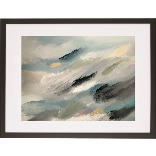Travelling Through The Clouds 1H - Framed Print