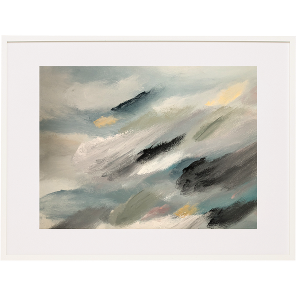 Travelling Through The Clouds 1H - Framed Print