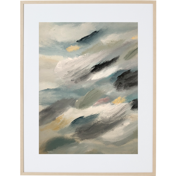 Travelling Through The Clouds 1V - Framed Print