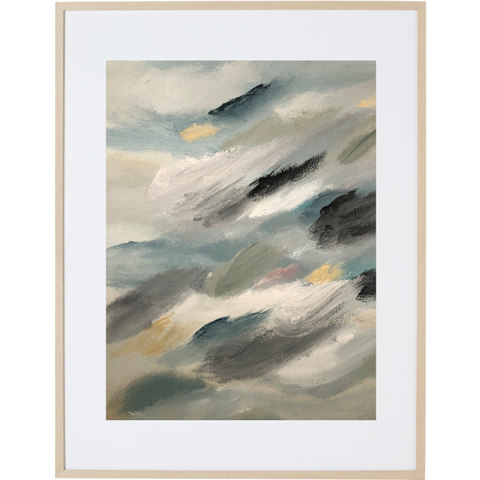 Travelling Through The Clouds 1V - Framed Print