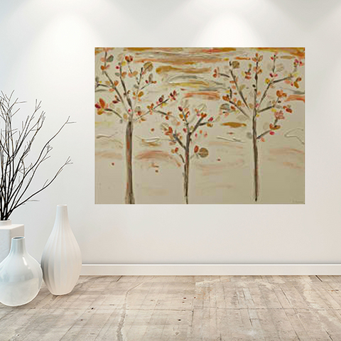 'Autumn Trees' - 1.1m x 0.8m