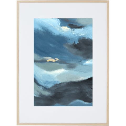 Blue Storm 2V - Framed Print
