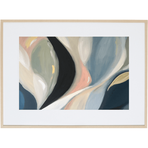 Cascading Lillies 1H - Framed Print