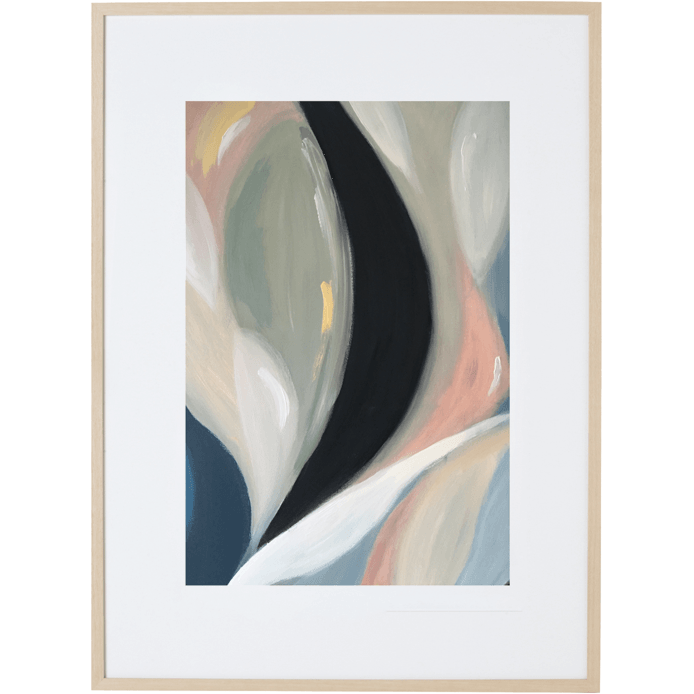 Cascading Lillies 1V - Framed Print