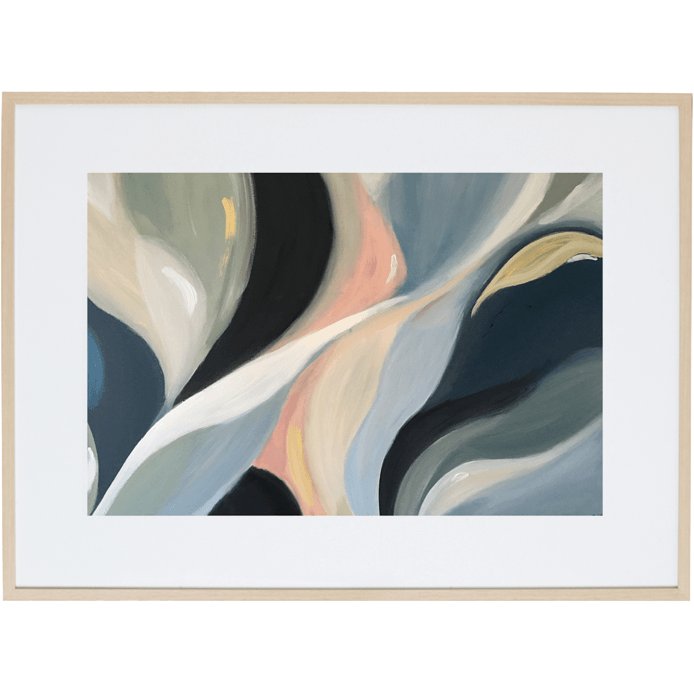 Cascading Lillies 2H - Framed Print