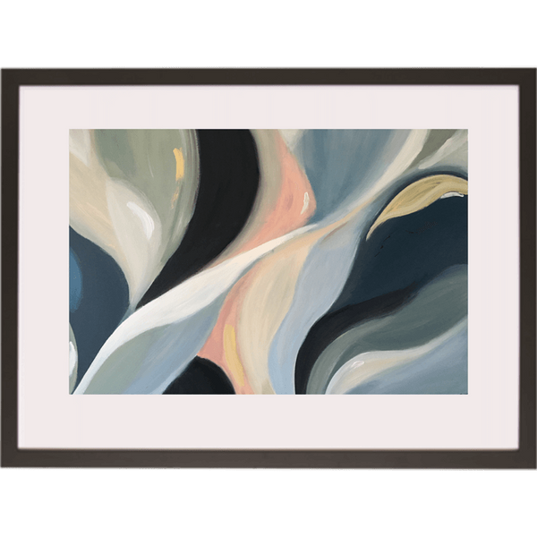 Cascading Lillies 2H - Framed Print