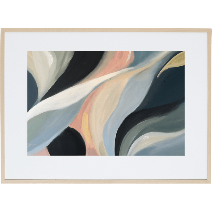 Cascading Lillies 3H - Framed Print