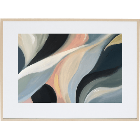 Cascading Lillies 3H - Framed Print