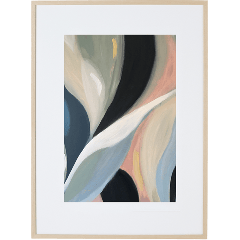Cascading Lillies 3V - Framed Print