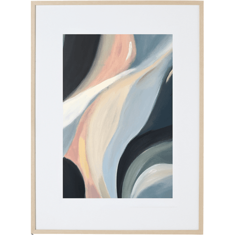 Cascading Lillies 4V - Framed Print
