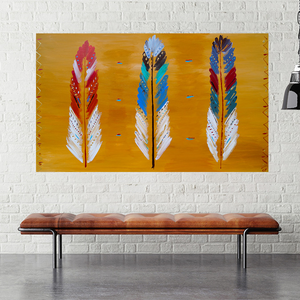 Feather Tribe - 1.5m x 0.9m