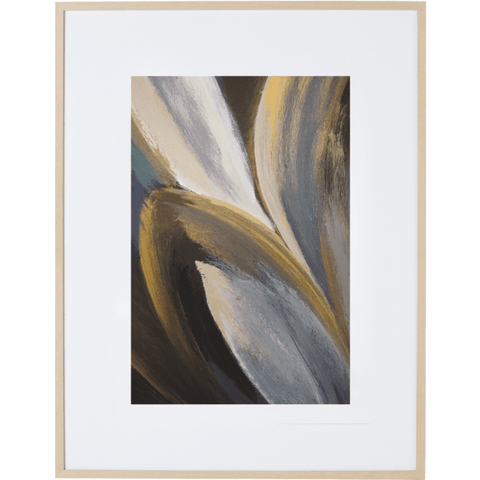 Gold Magnolia 4V Framed Print