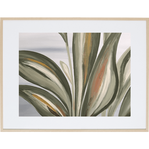 Lilly Leaves 1H - Framed Print
