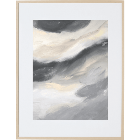 Storm Washing Through 3V - Framed Print