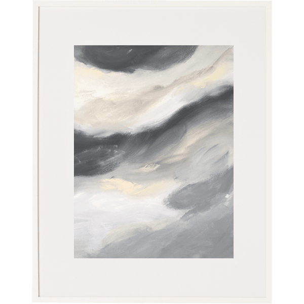 Storm Washing Through 3V - Framed Print
