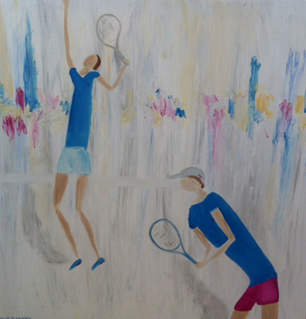 'Tennis Hot Shot' Commercial commissioned piece
