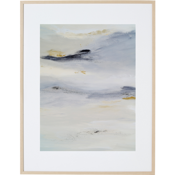 White Silence 1V - Framed Print